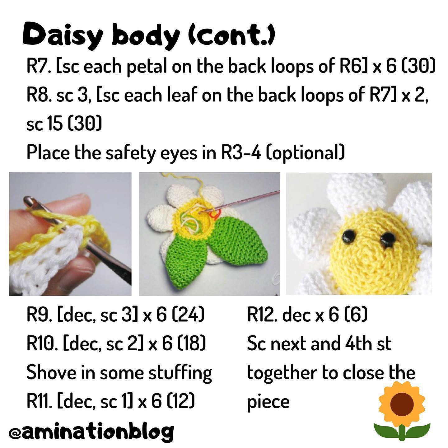 daisy crochet free pattern