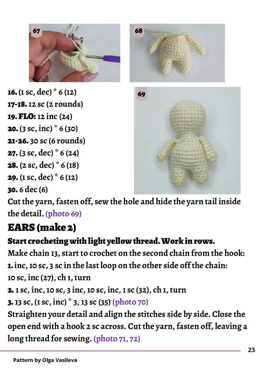 dolly lyolya crochet pattern