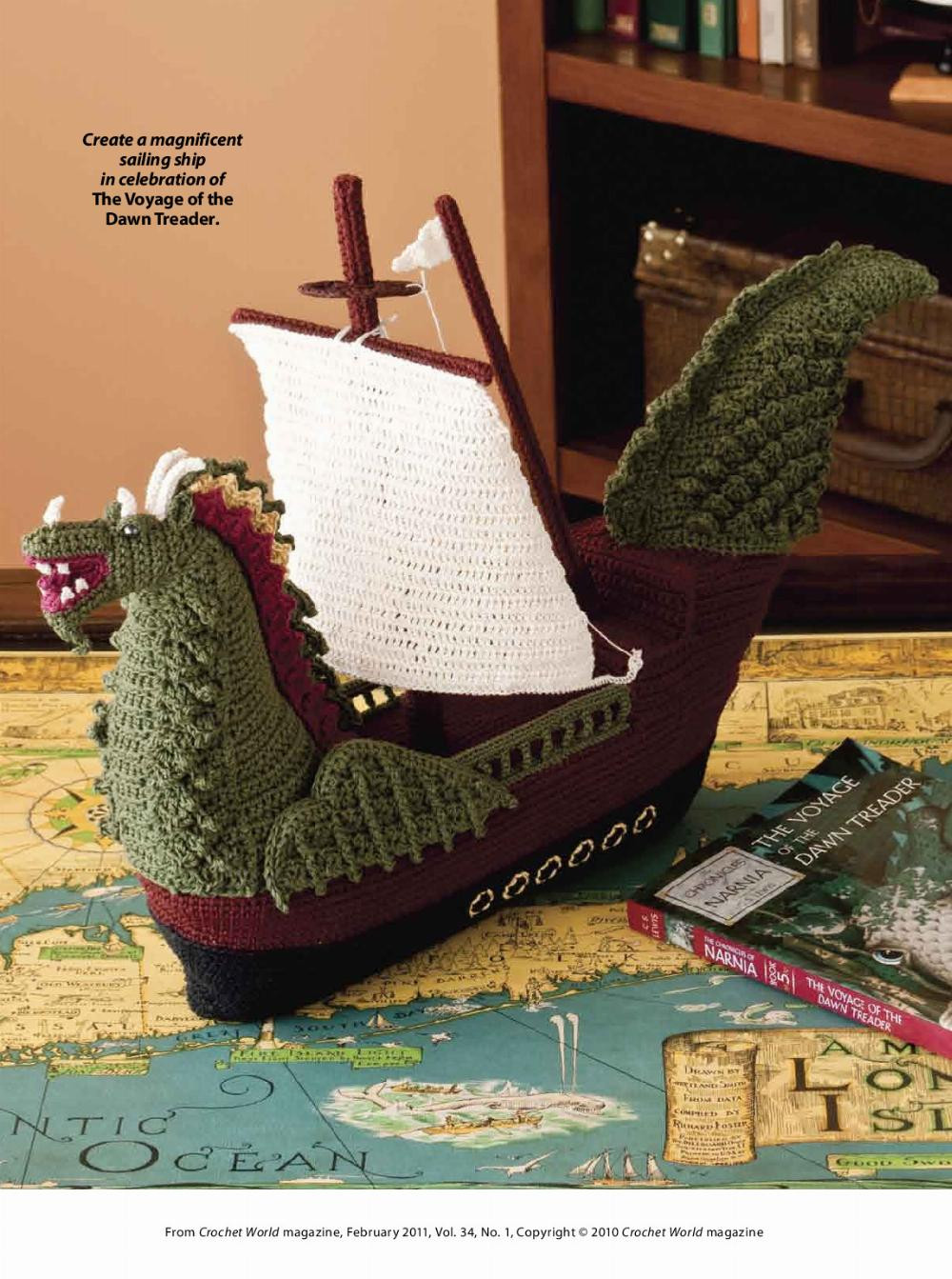 Dragon Ship crochet pattern