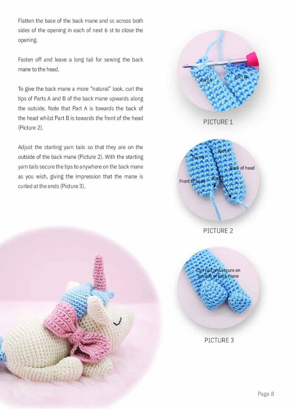 E unice the Unicorn crochet pattern