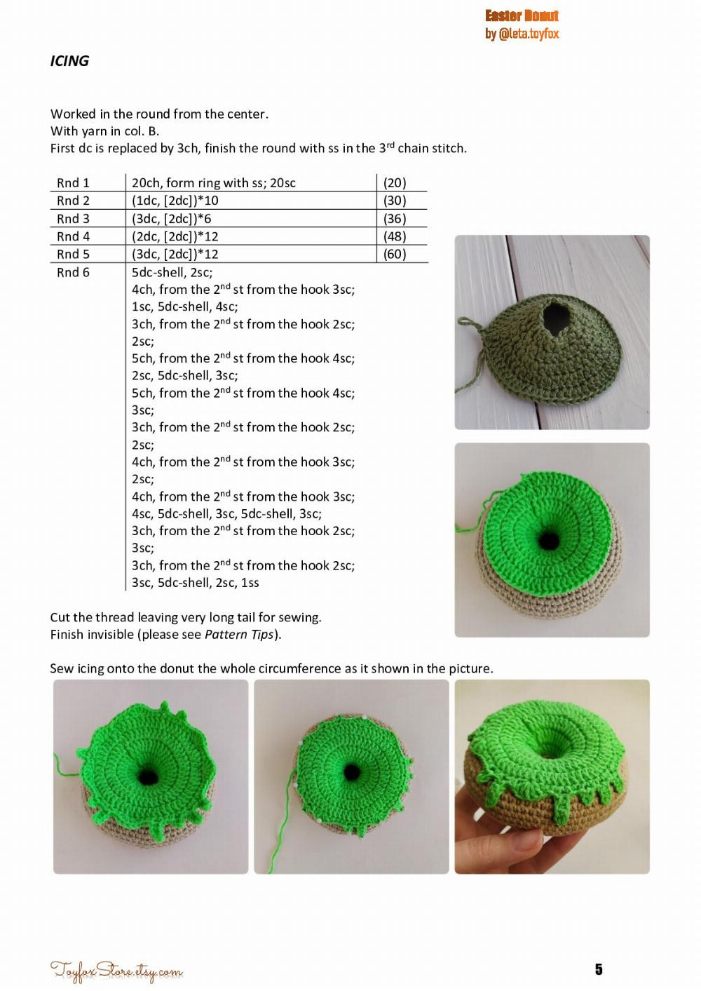 Easter Donut FREE crochet pattern