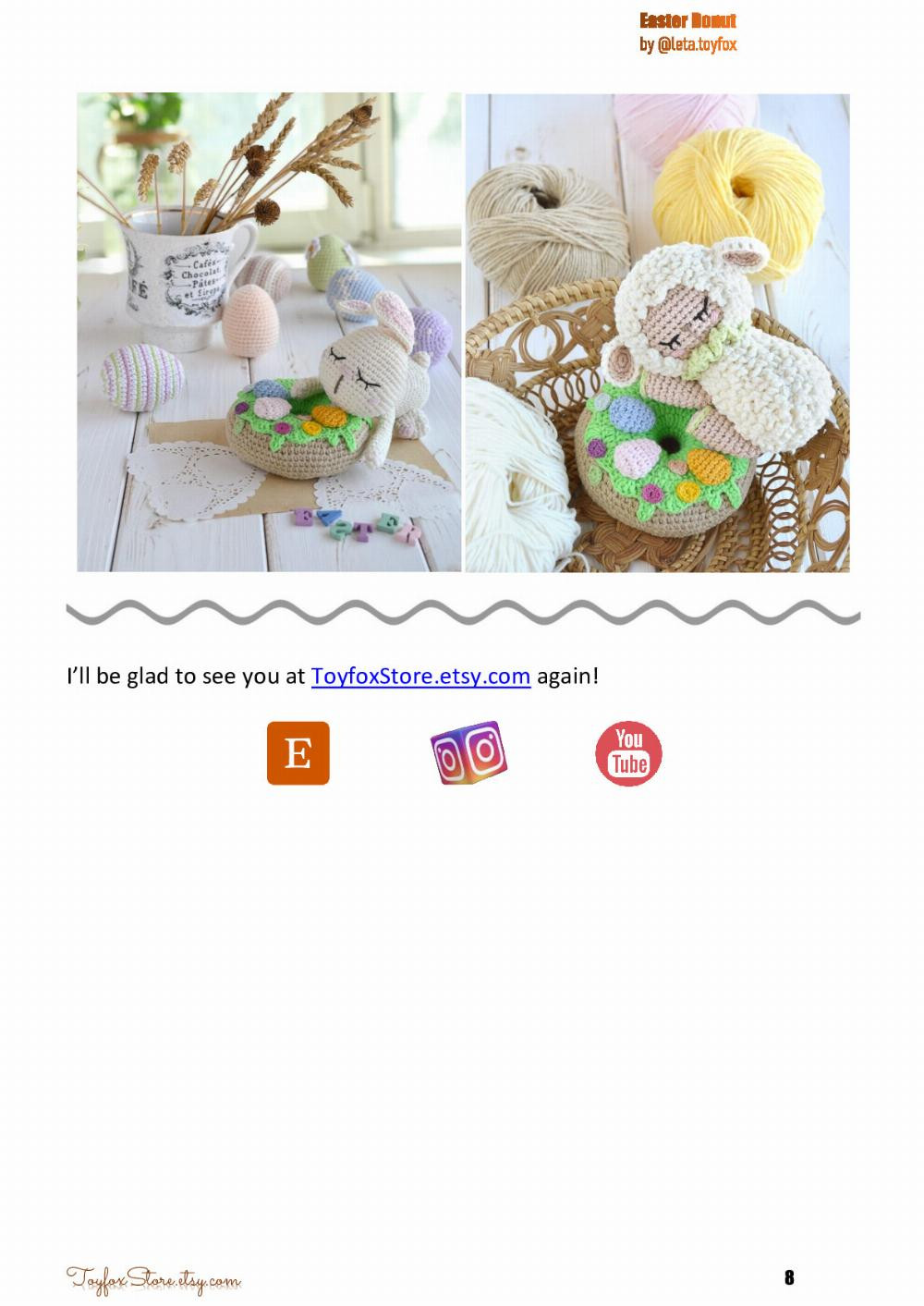 Easter Donut FREE crochet pattern