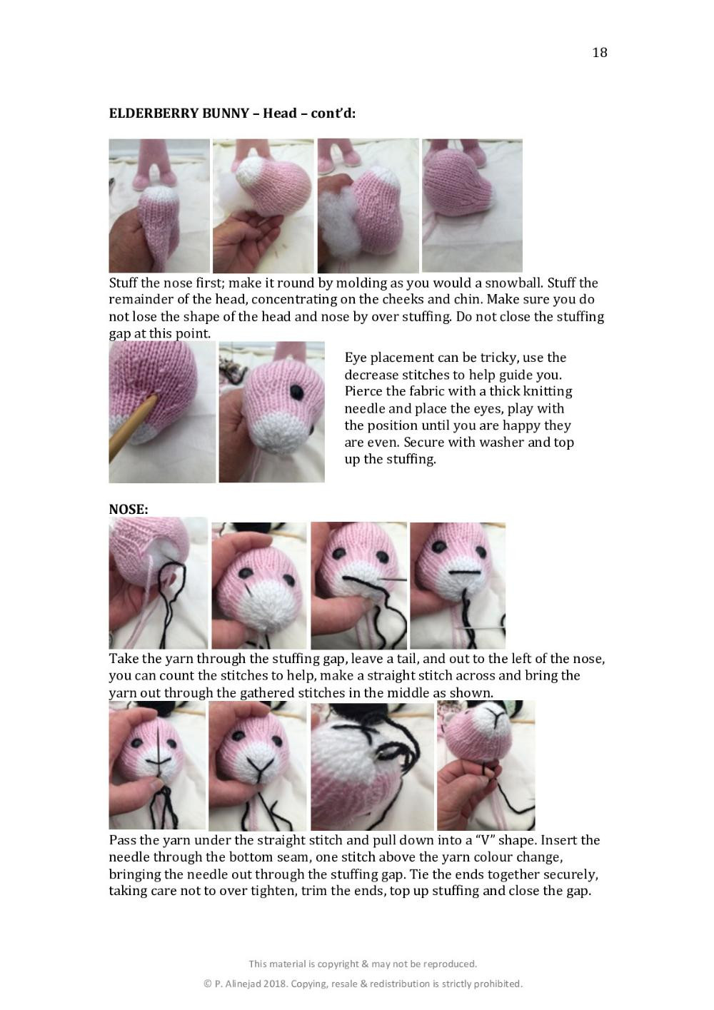 Elderberry Bunny Plus Making crochet pattern