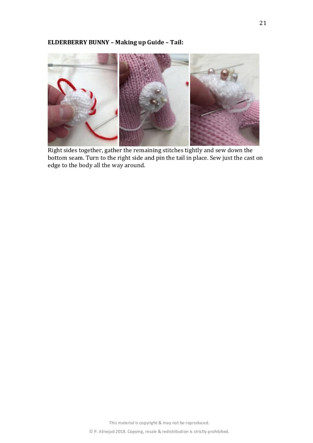 Elderberry Bunny Plus Making crochet pattern