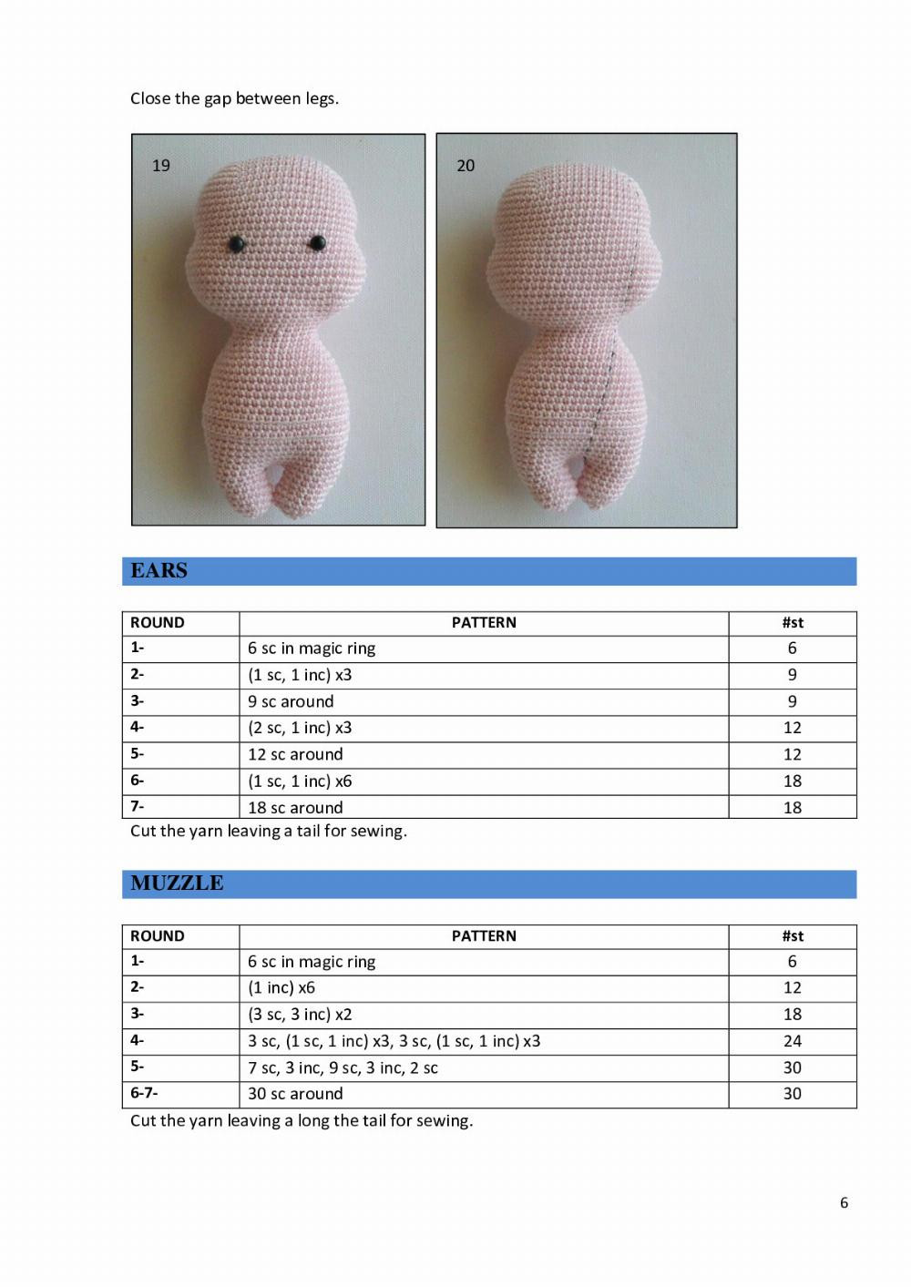 Emma the pig croceht pattern