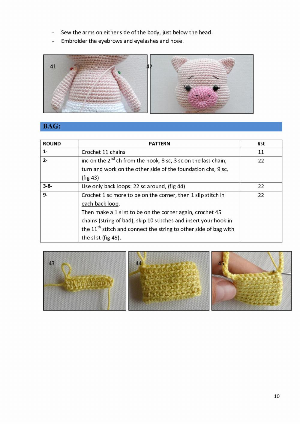 Emma the pig croceht pattern