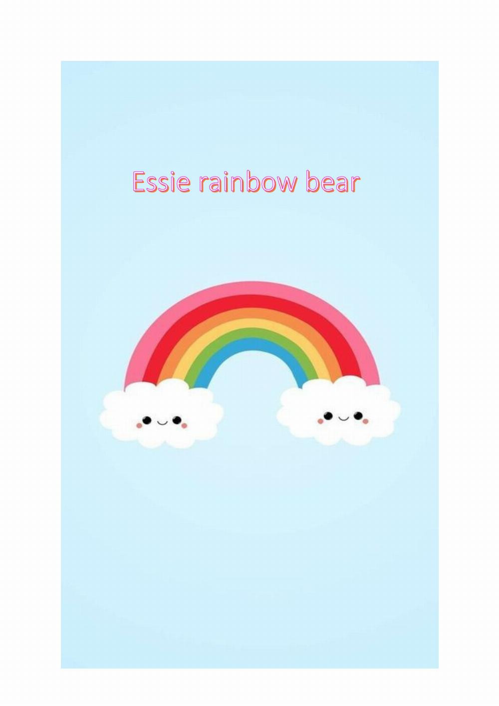 Esste rainbow bear crochet pattern