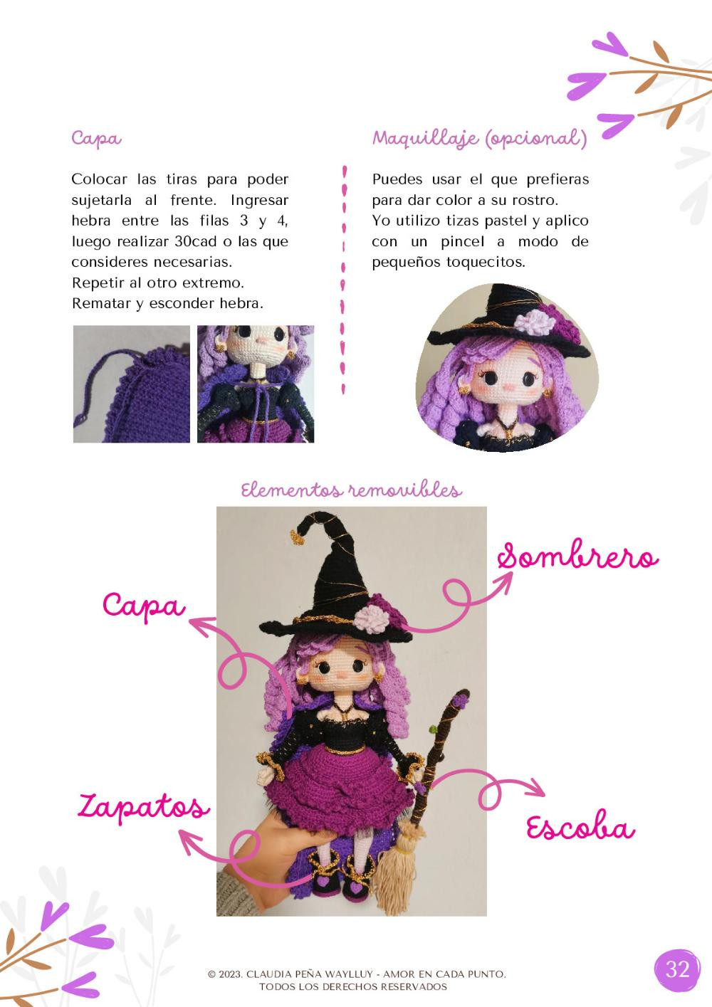 ¡Este tutorial de crochet de bruja con sombrero puntiagudo es perfecto para Halloween!