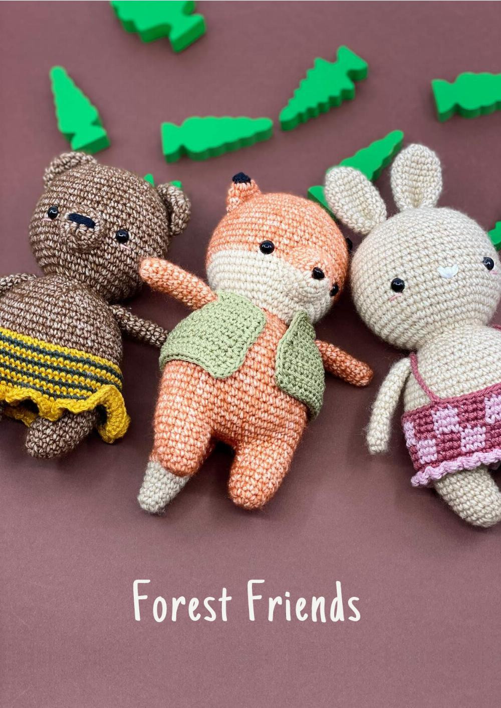 Esther & her Forest Friends crochet pattern