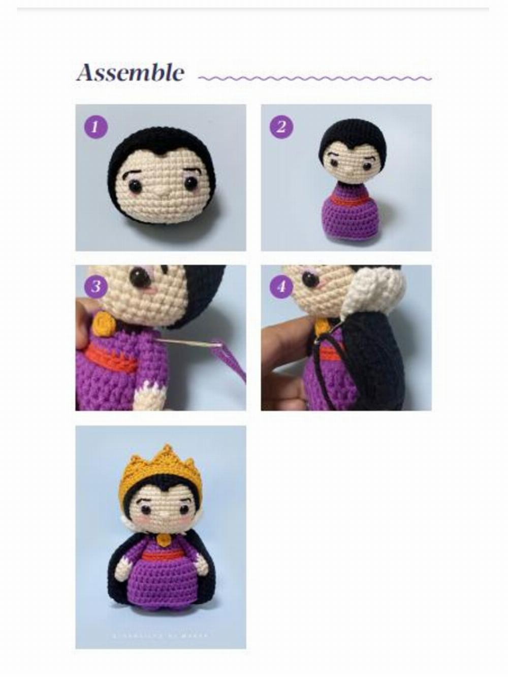 evil queens full size crochet pattern