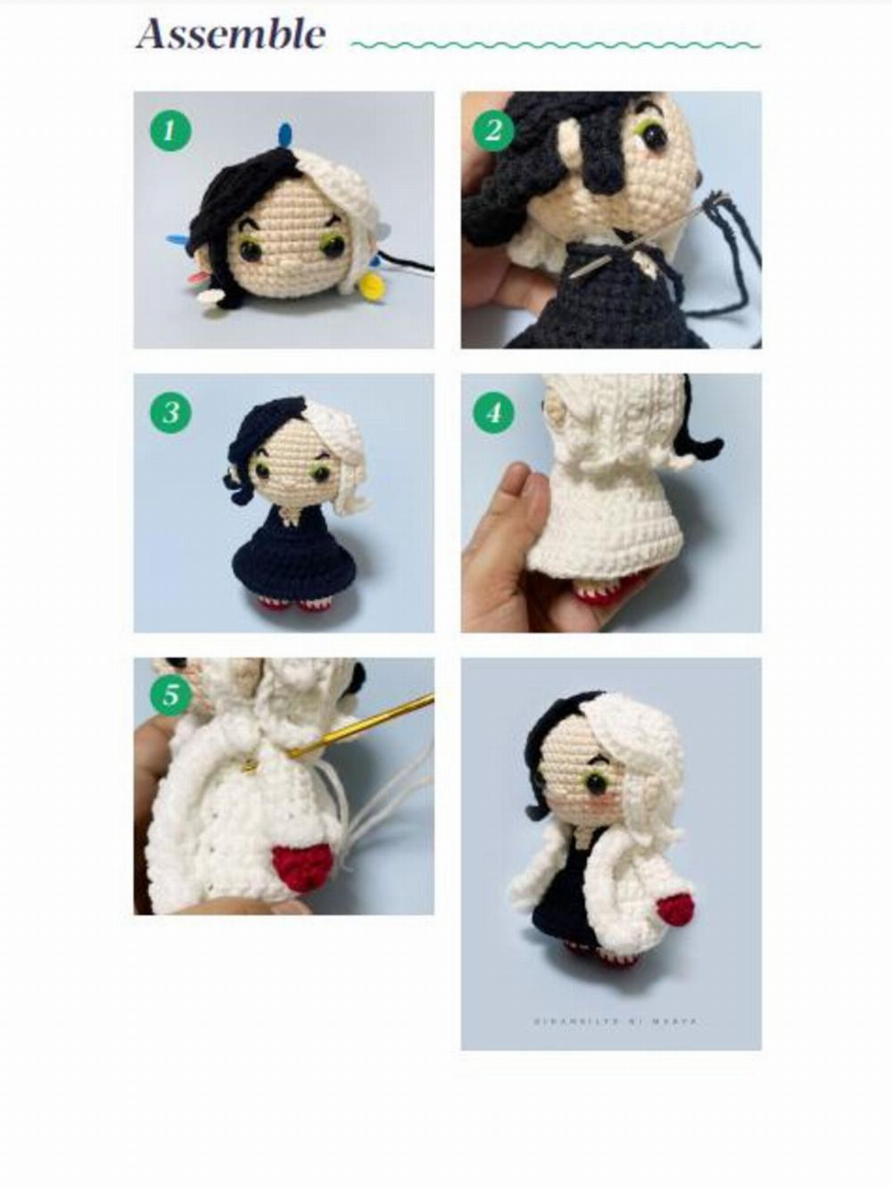 evil queens full size crochet pattern