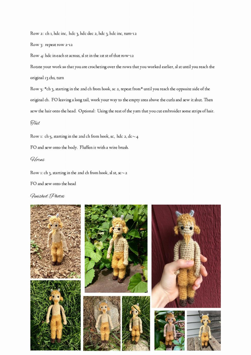 Faun crochet Pattern