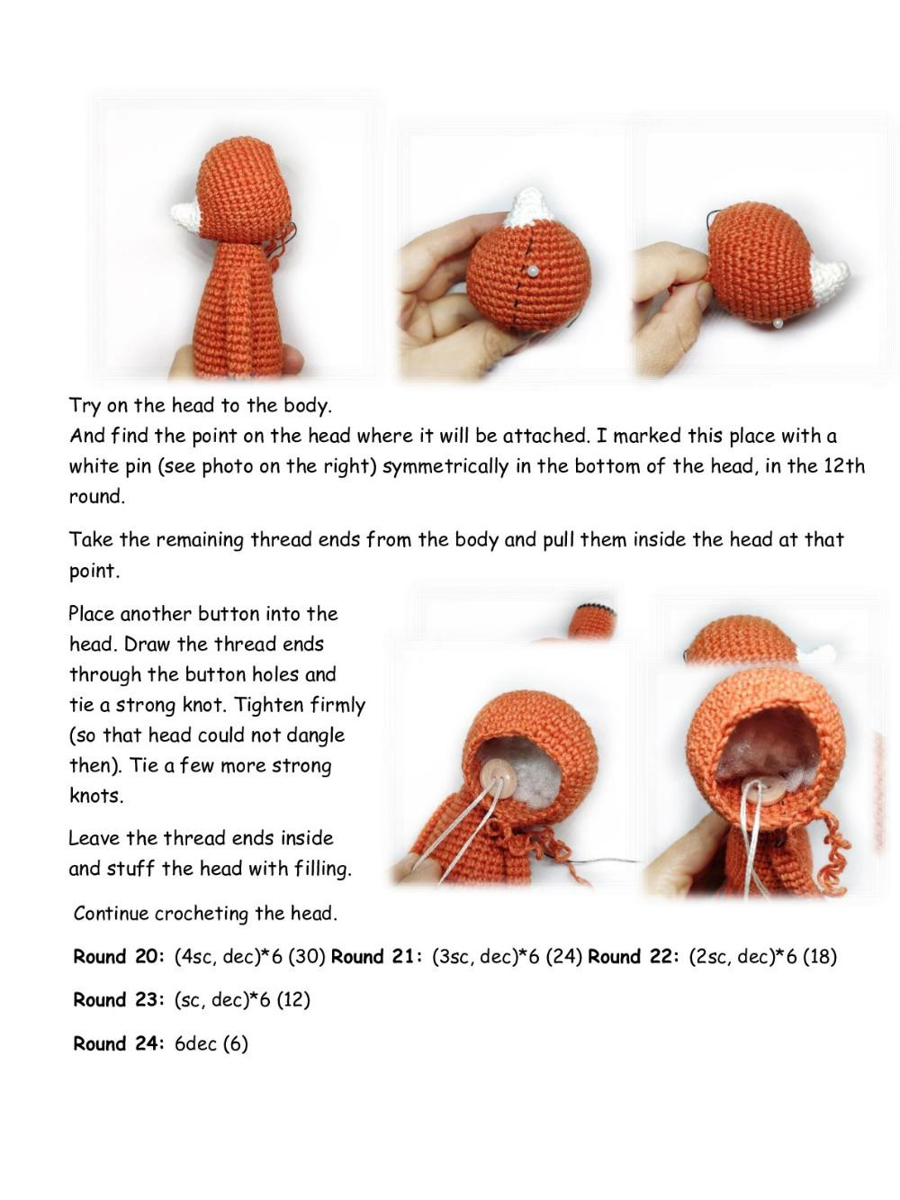 Felix the fox Crochet pattern