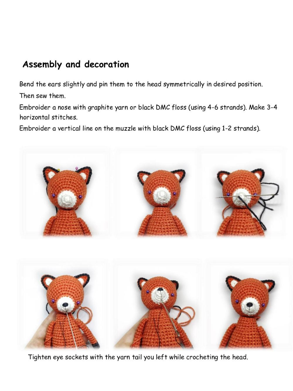 Felix the fox Crochet pattern