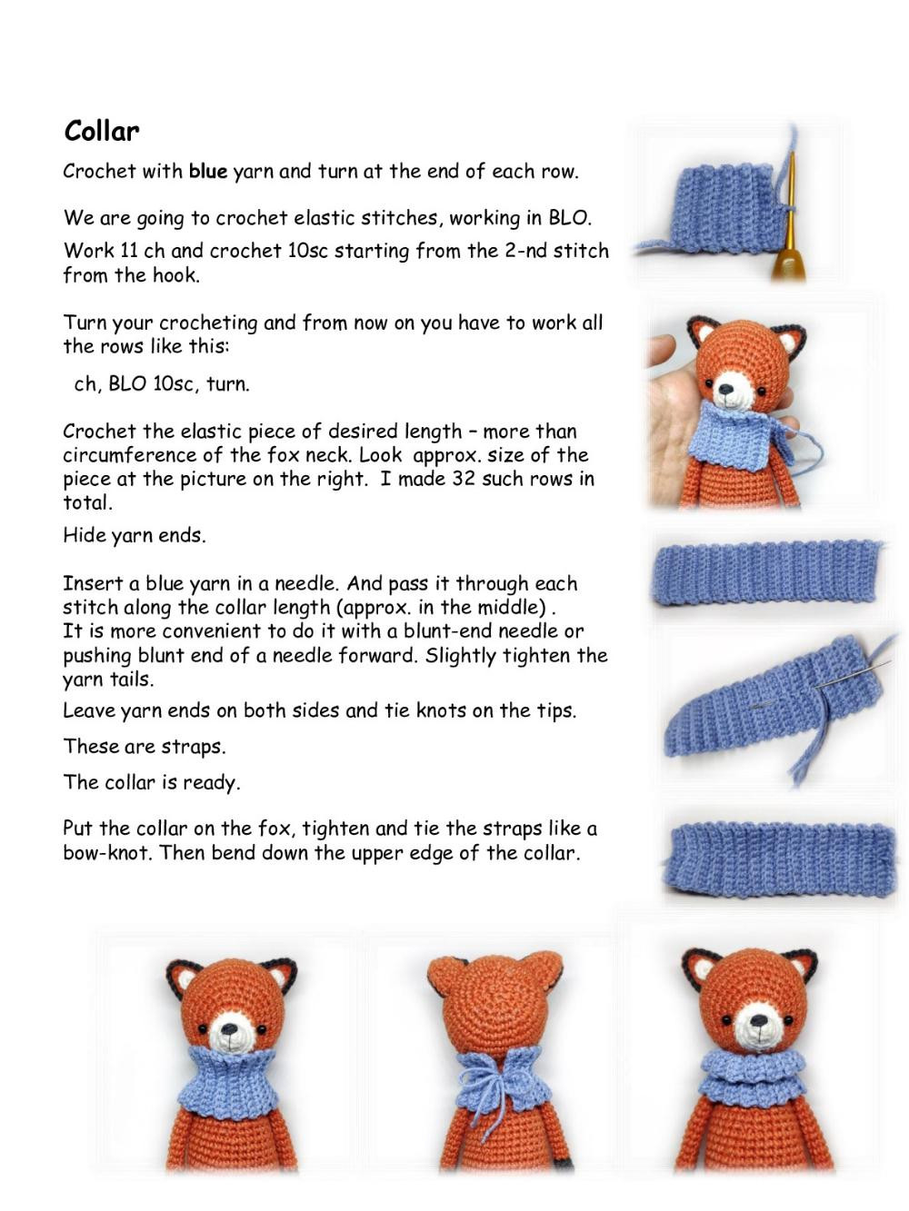 Felix the fox Crochet pattern