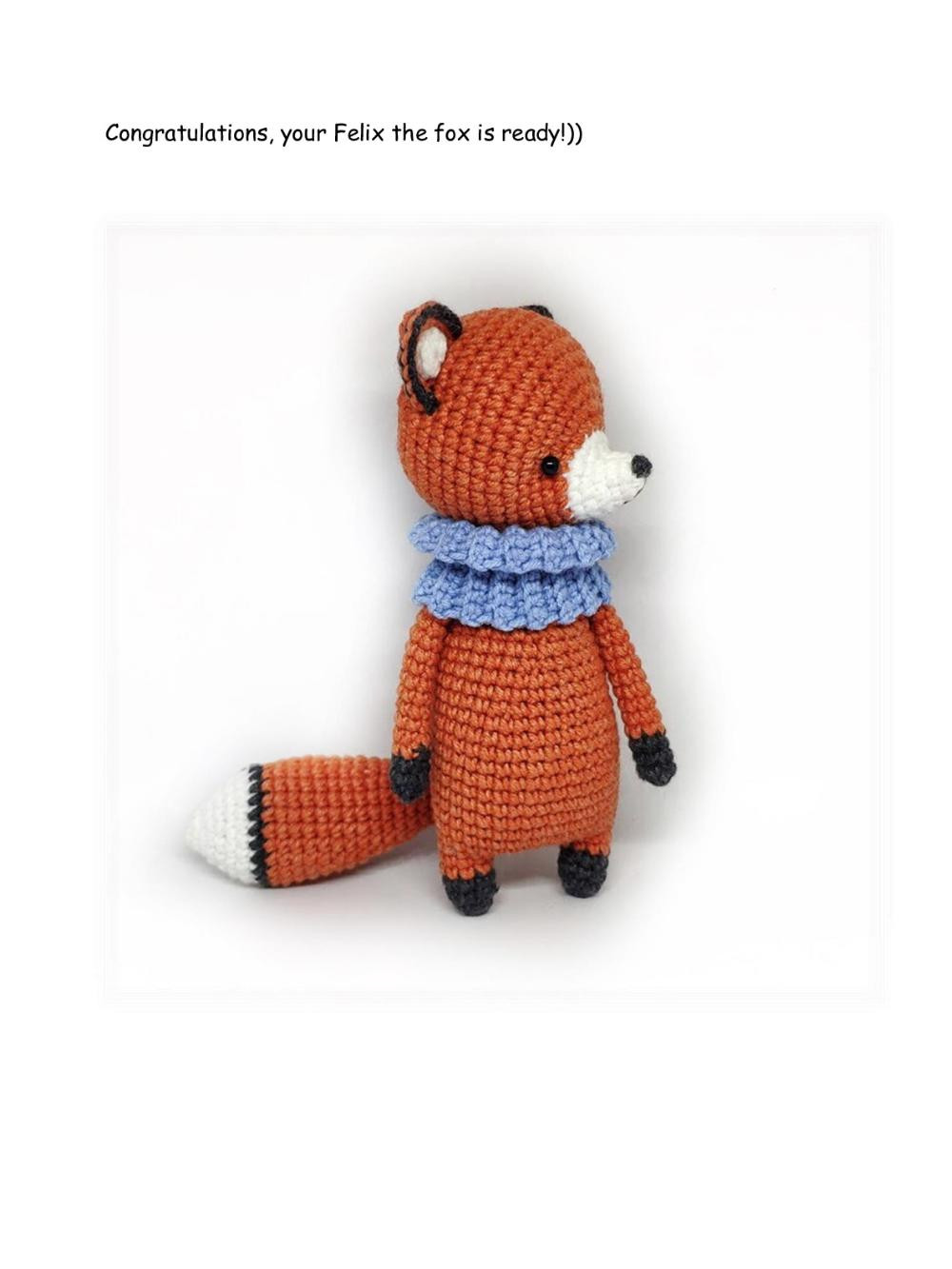 Felix the fox Crochet pattern