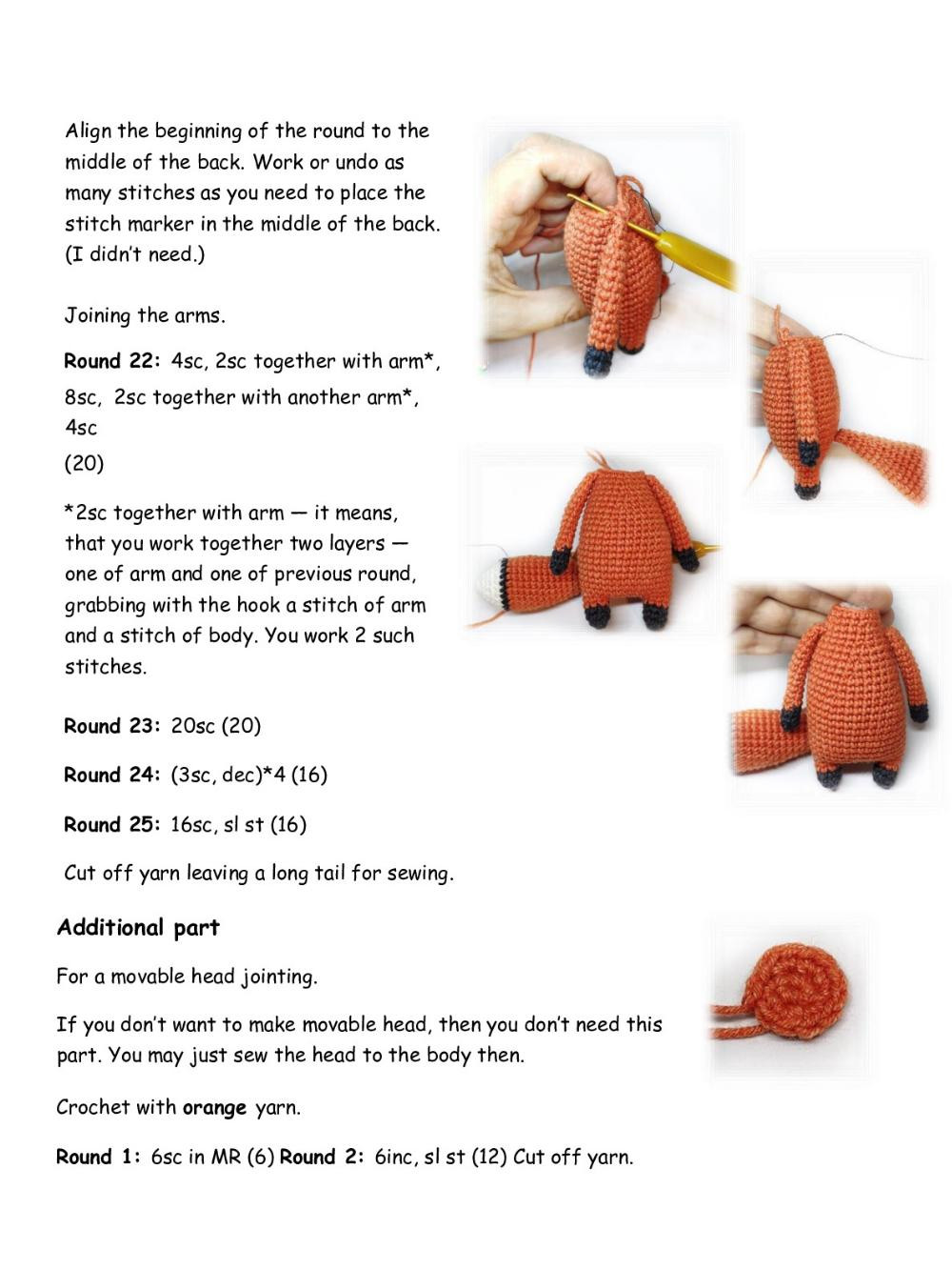 Felix the fox Crochet pattern