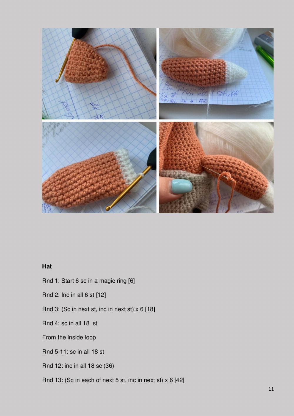 Fox crochet pattern