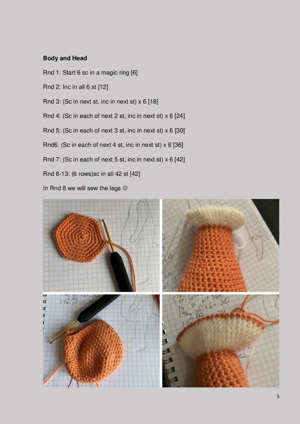 Fox crochet pattern