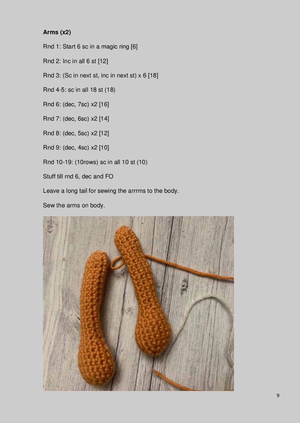 Fox crochet pattern