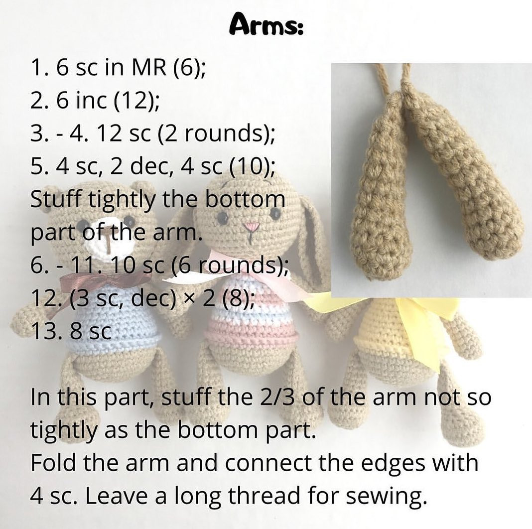 Free crochet pattern “Little animals” in English 🐰🐻🐱