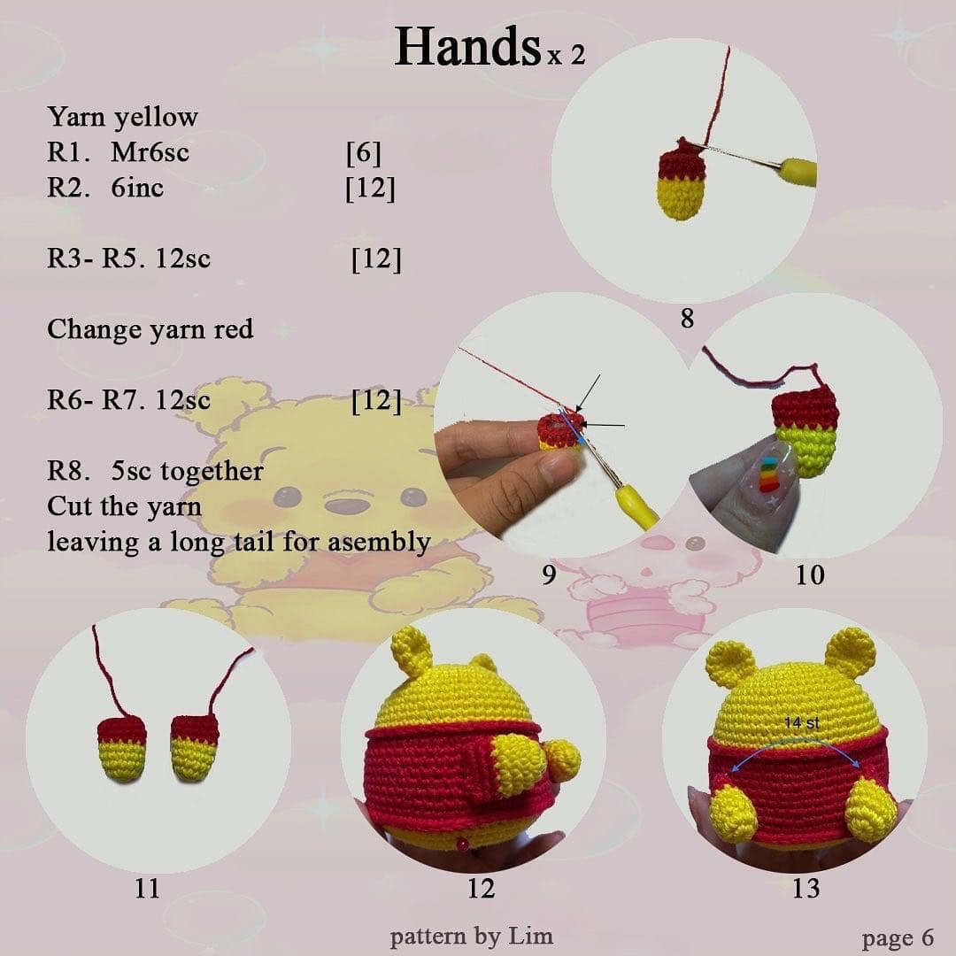 free crochet pattern pooh