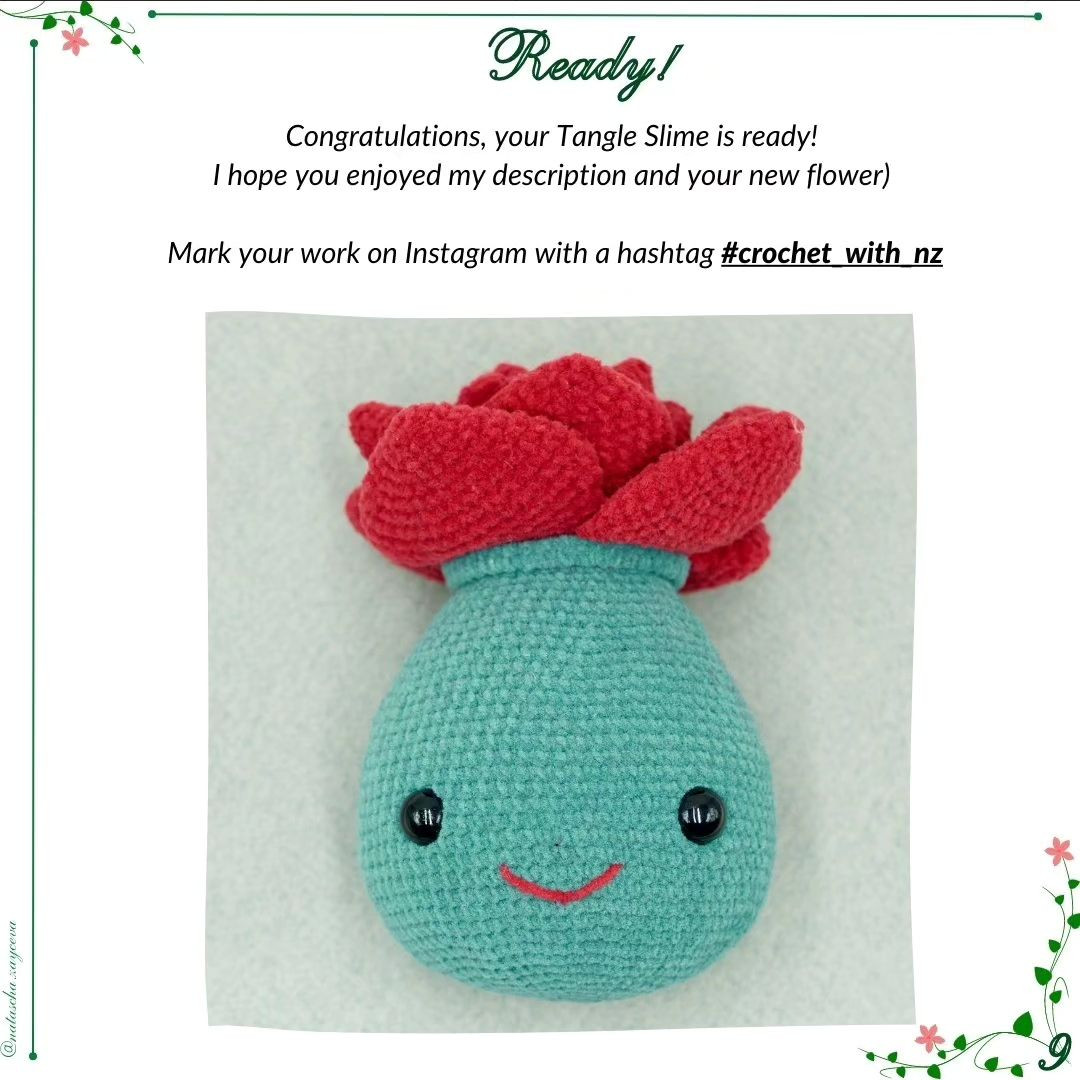 free crochet pattern tangle slime unti stress toy