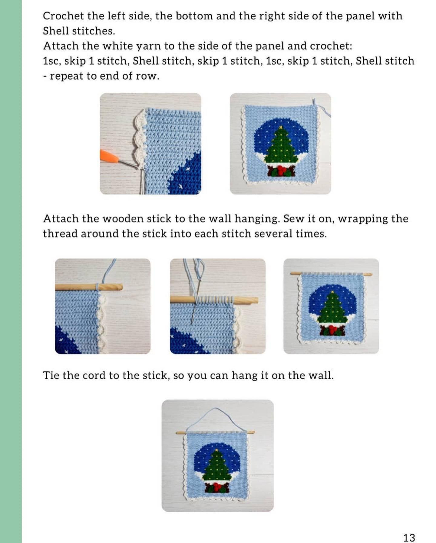 free pattern chart of the panel