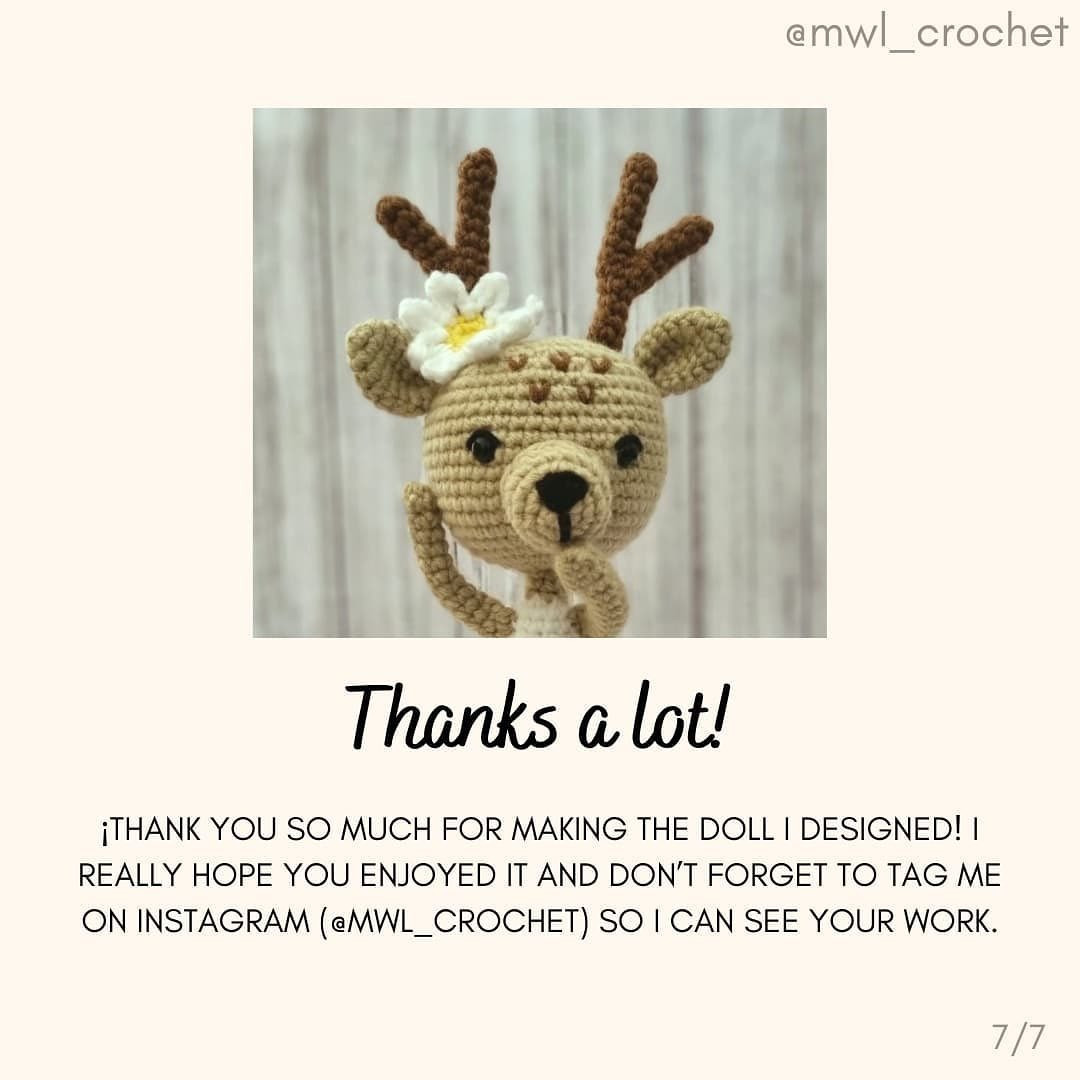 free pattern daisy deer