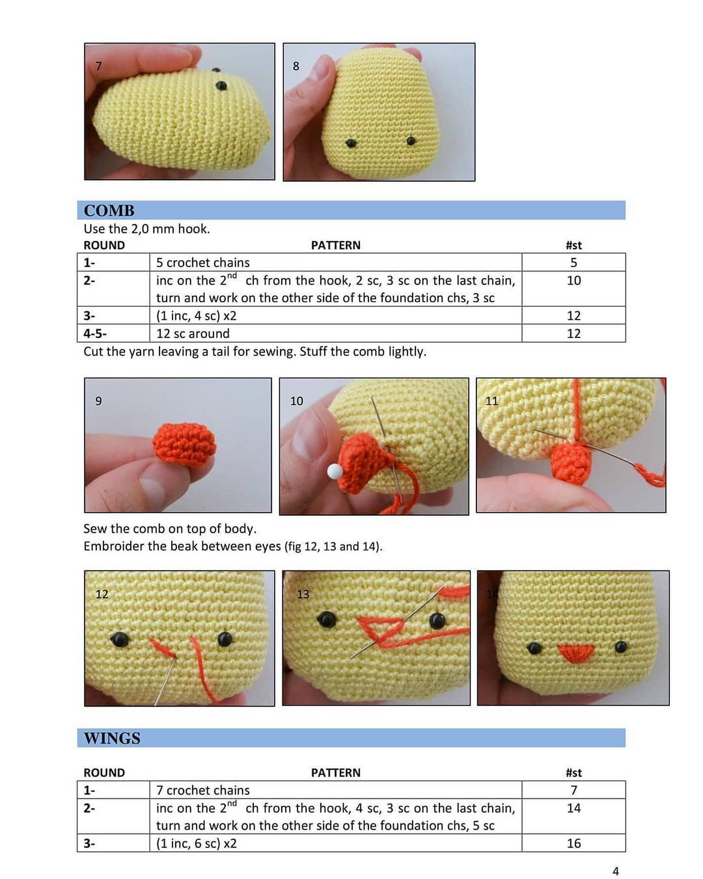 FREE PATTERN. Easter Chick