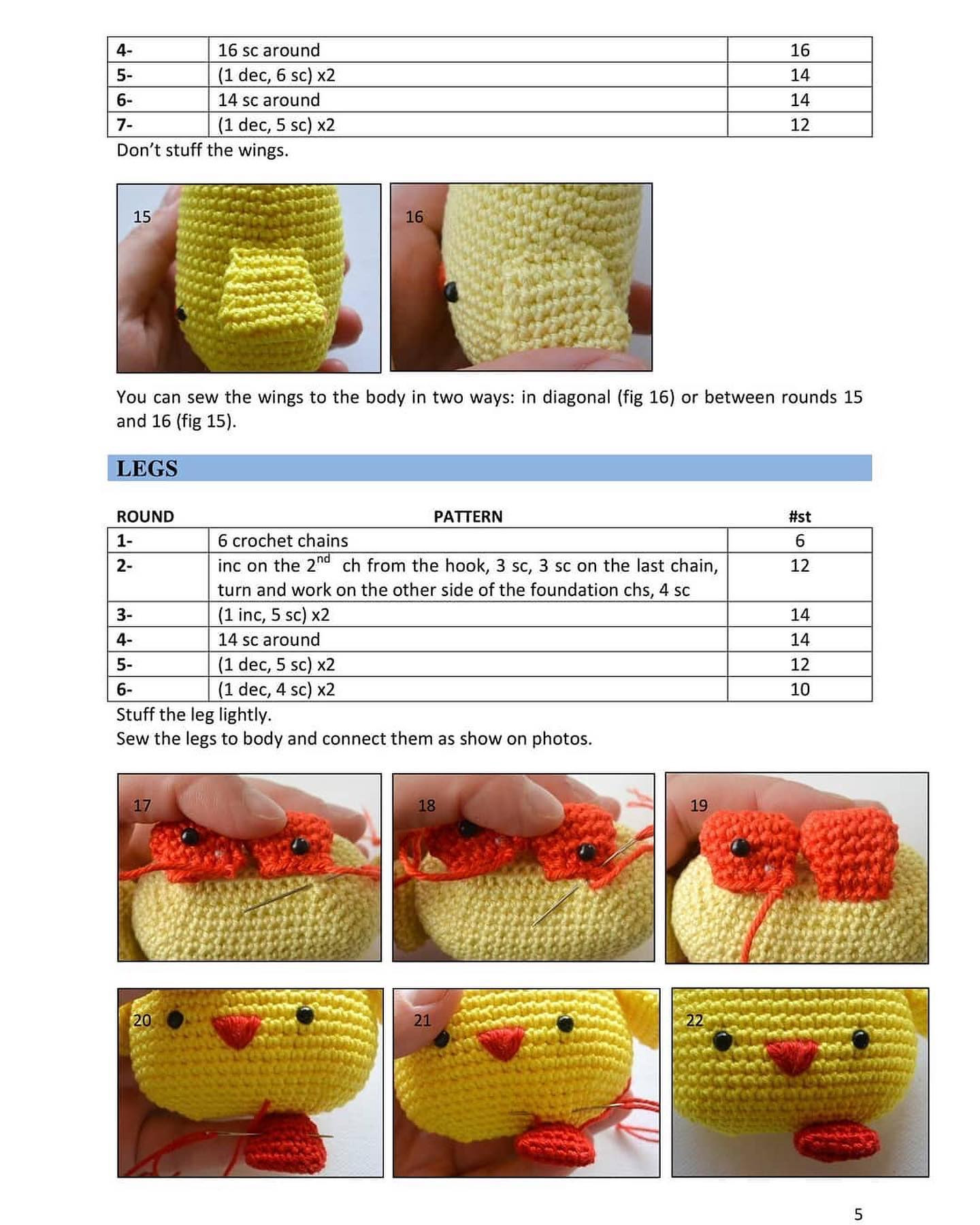 FREE PATTERN. Easter Chick