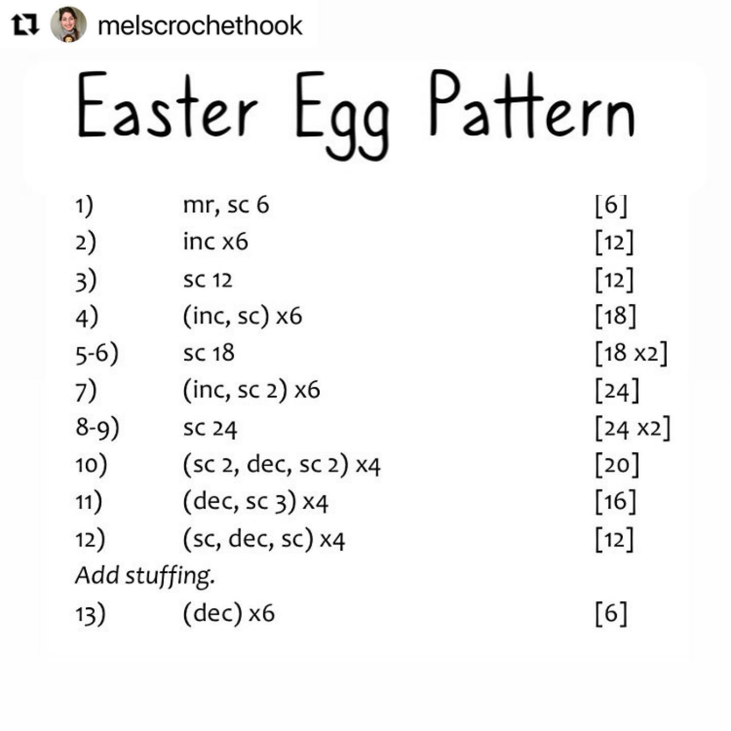 free pattern easter egg pattern