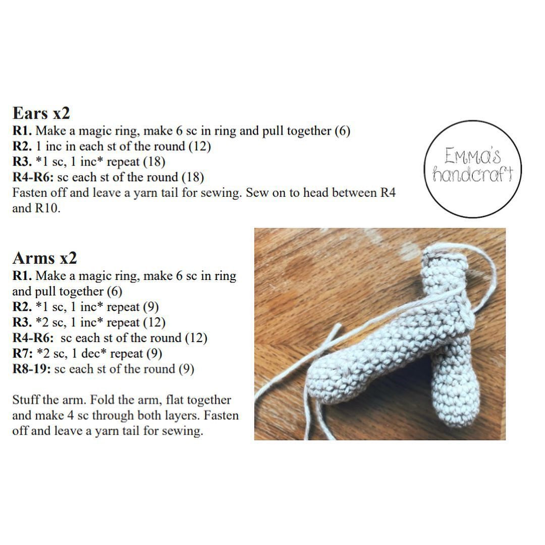 free pattern fredric the teddy