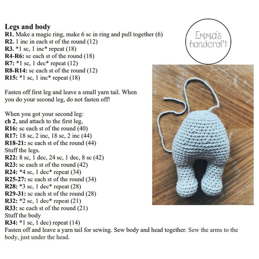 free pattern fredric the teddy