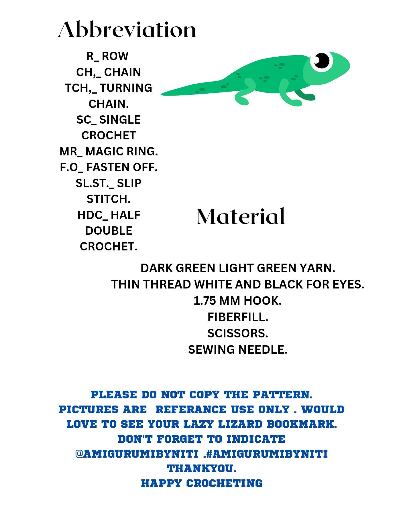 FREE PATTERN Lazy lizard 🦎🦎🦎 bookmark 🔖🔖🔖