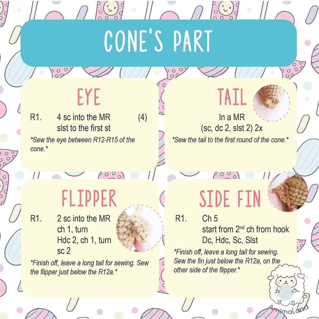 free pattern taiyaki ice cream