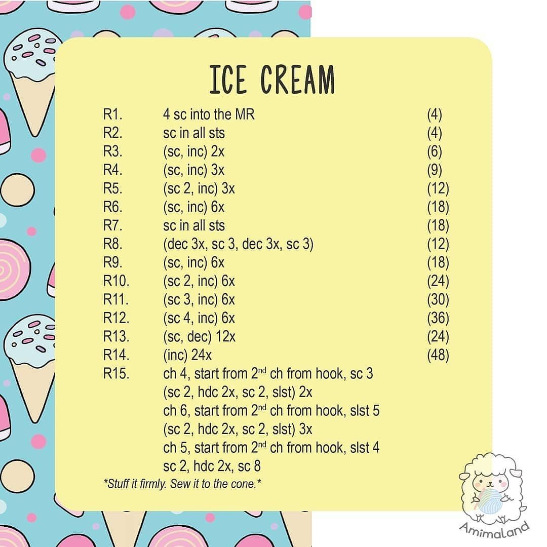 free pattern taiyaki ice cream