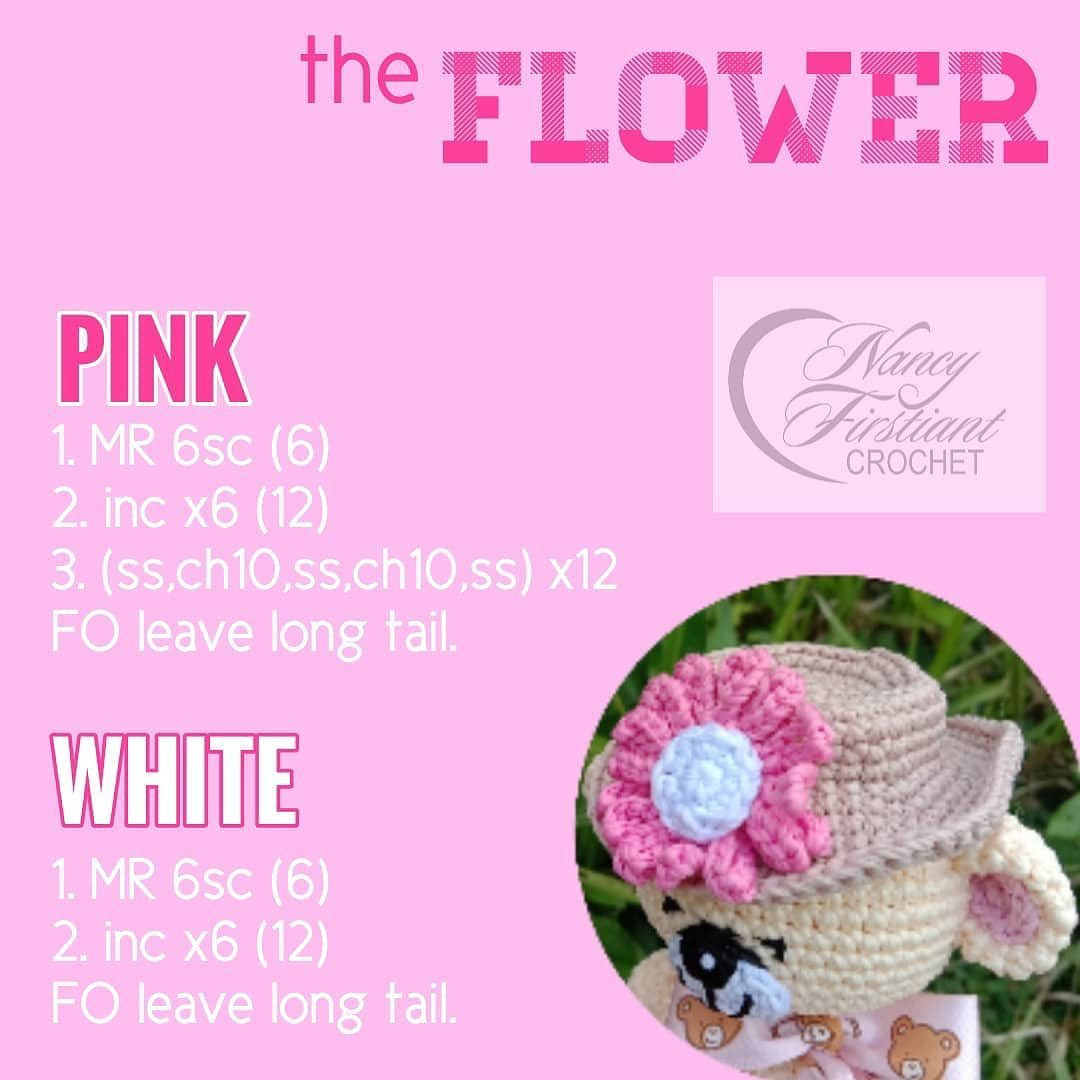 free pattern the flower hat