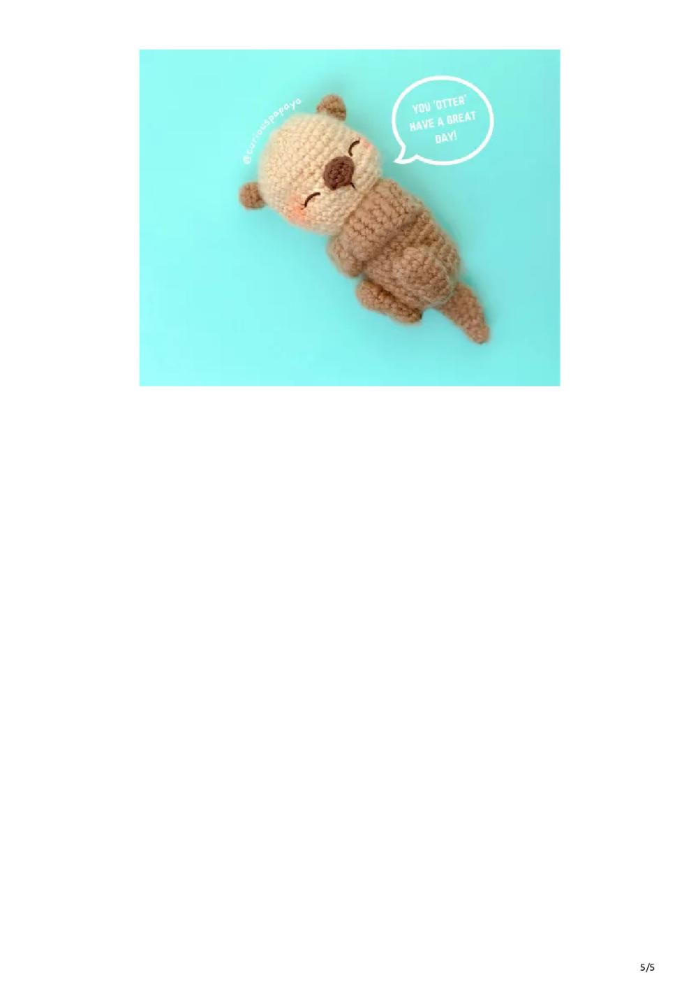 FREE Sea Otters Crochet Pattern