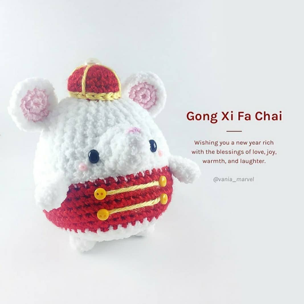 Gong xi fa chai crochet pattern wishes you a new year rich with the blessings of love joy warmth and laughter