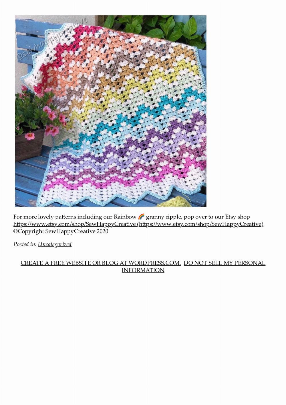 Granny Rainbow crochet pattern