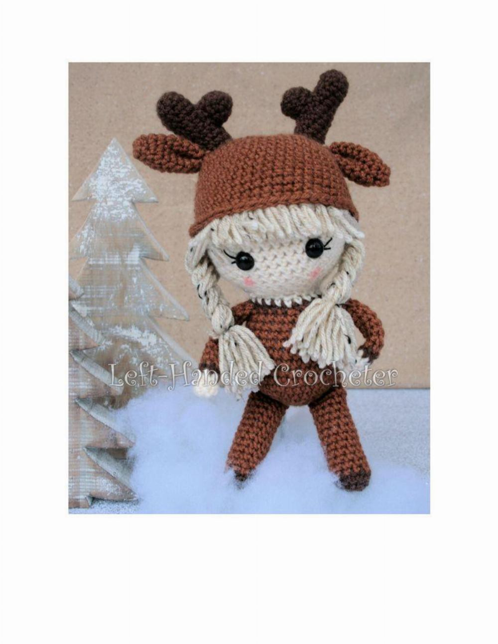 Hazel the Reindeer Girl crochet pattern