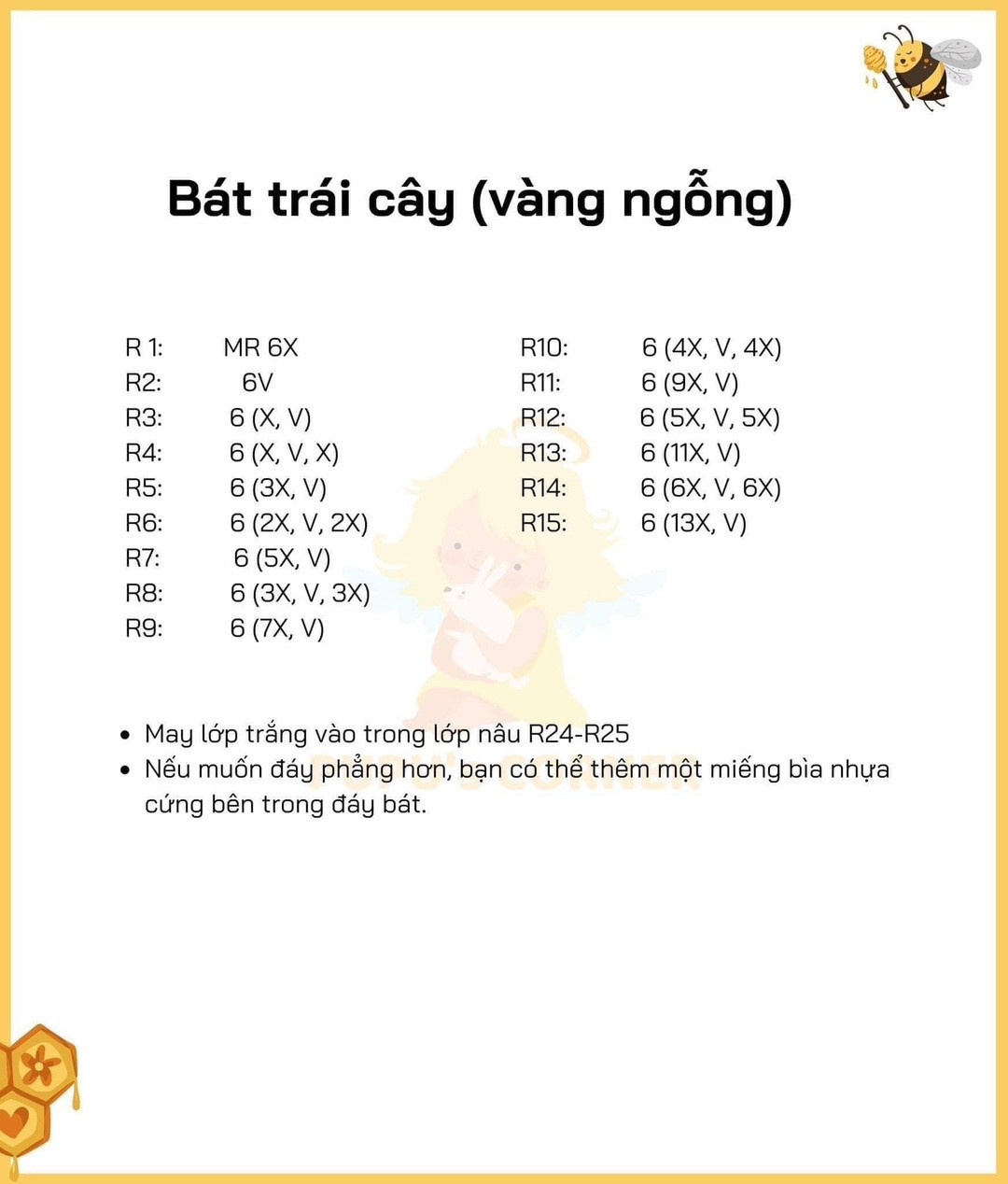 Hướng dẫn bát móc trái cây