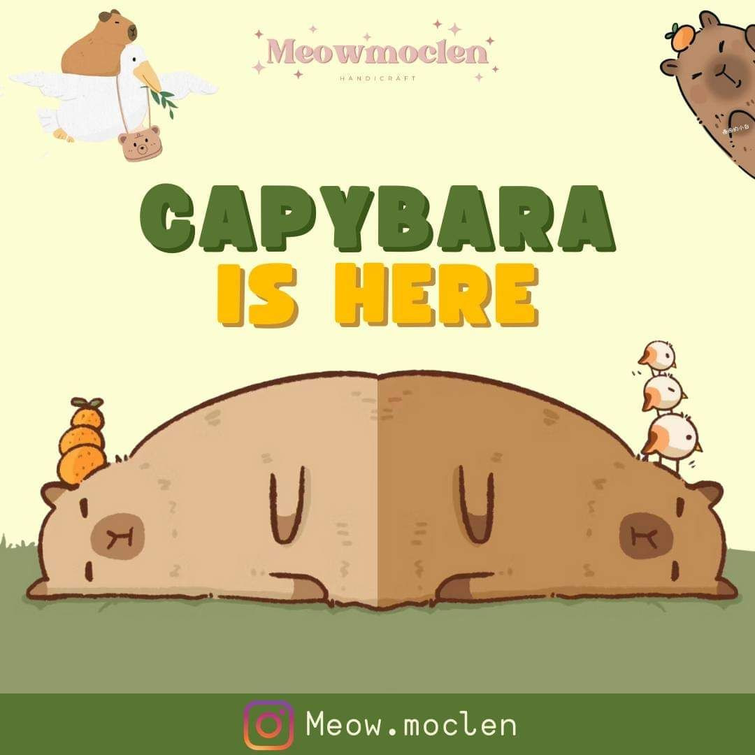 Hướng dẫn móc capybara cupcake