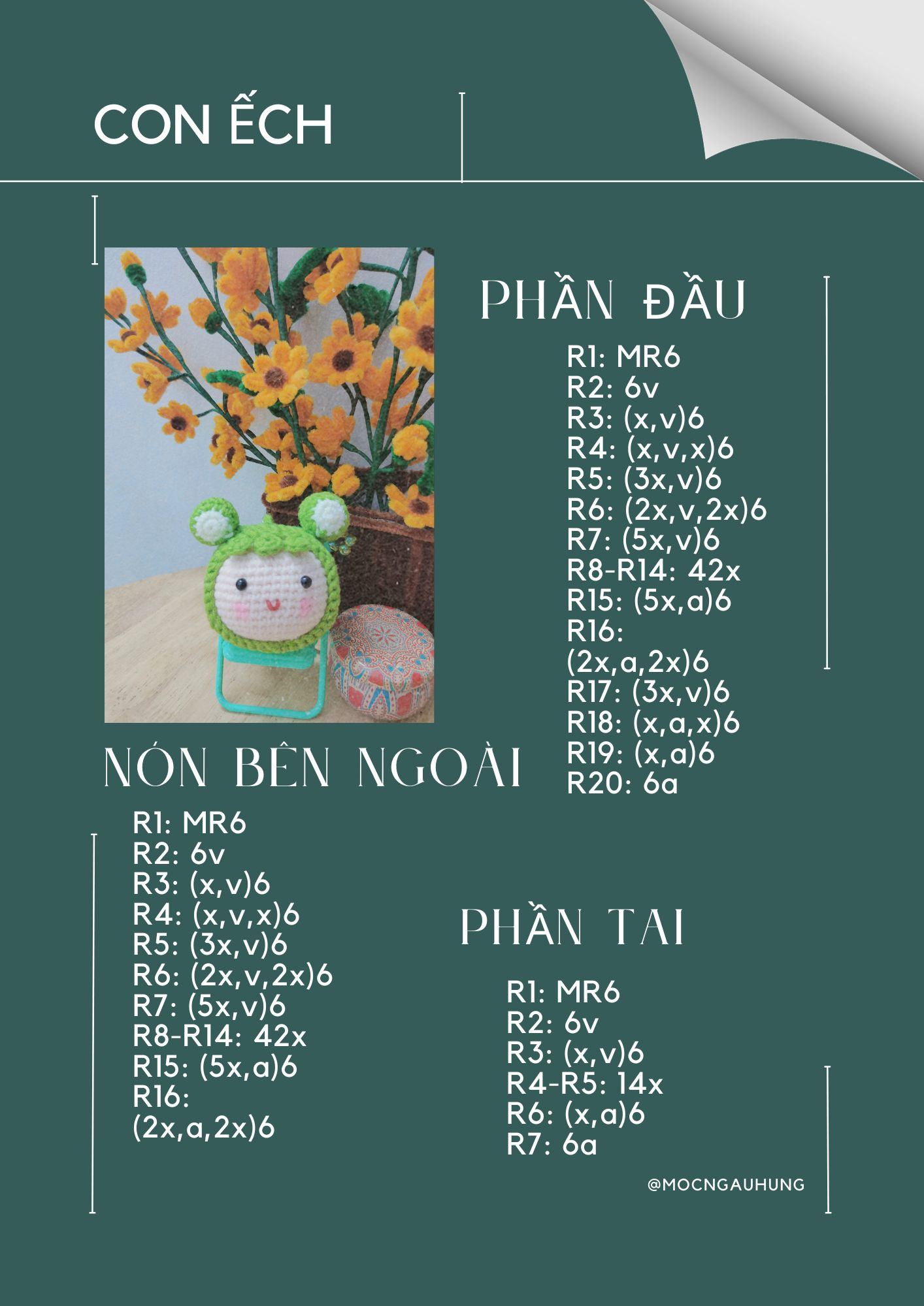 Hướng dẫn móc con ếch