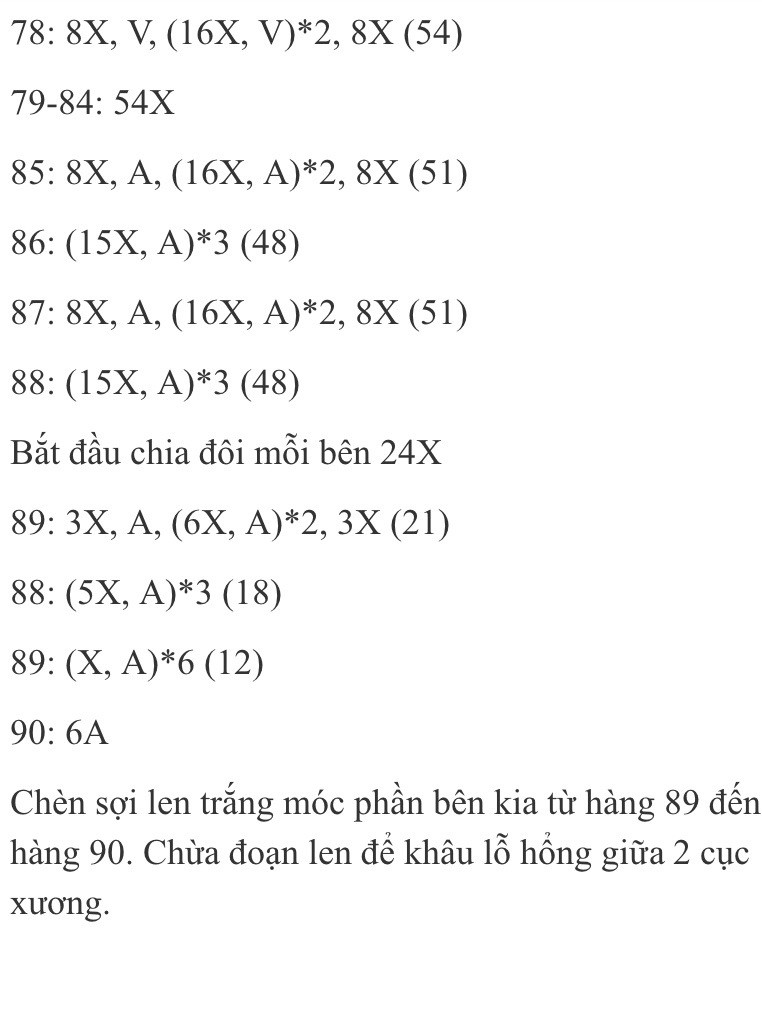 hướng dẫn móc đùi gà size lớn