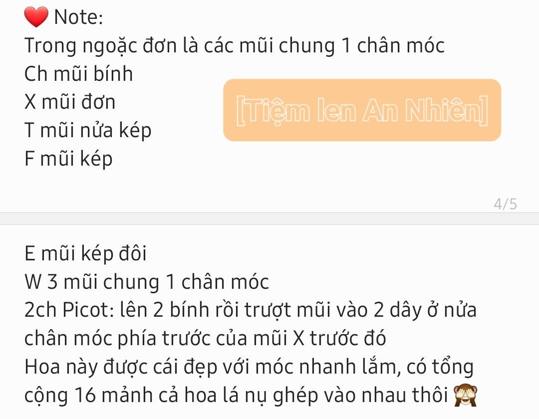 Hướng dẫn móc hoa đinh hương