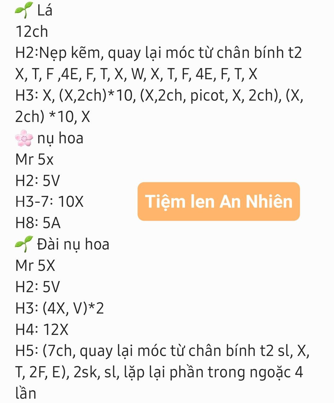 Hướng dẫn móc hoa tường vi