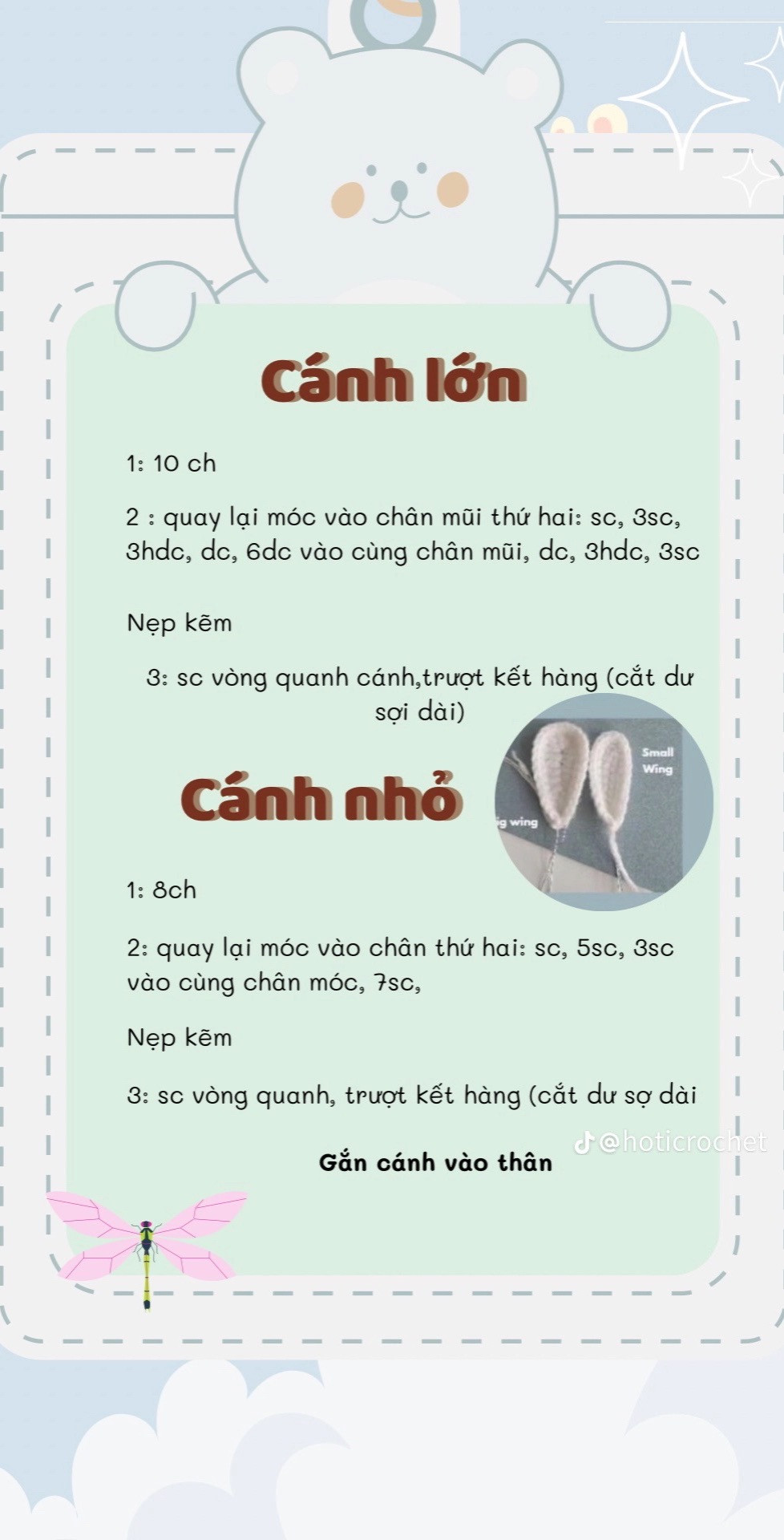 Hướng dẫn móc hũ đựng đồ dâu tây, rùa đựng đồ, con chuồn chuồn, dây treo trang trí đầu hổ