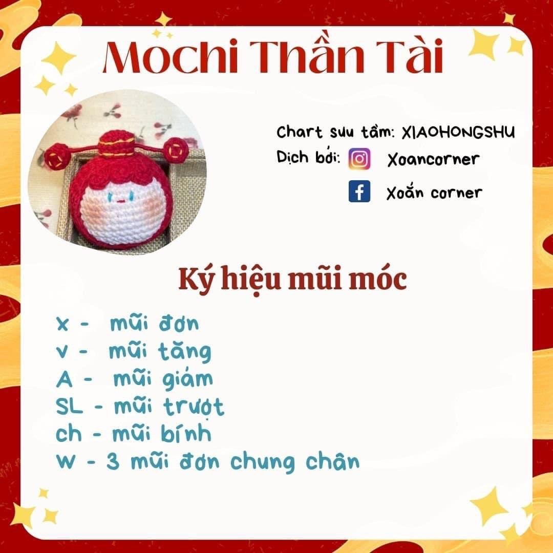 Hướng dẫn móc len mochi thần tài